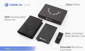 img 3 attached to Lefada Us Minimalist Blocking Aluminum Men's Accessories for Wallets, Card Cases & Money Organizers