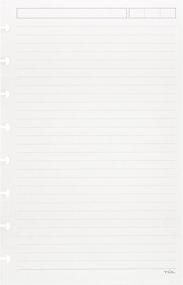 img 3 attached to TUL Custom Note-Taking System Refill Pages - Junior Size, Narrow Ruled, 100 Pages - White