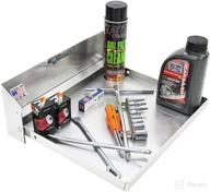 pit posse 609 folding aluminum tray work station cabinet for car trailers, shops, and garages logo