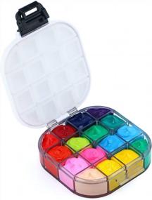 img 4 attached to Transon Paint Saver Storage Palette Box 16Well Portable Airtight Black