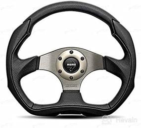 img 3 attached to 🚗 Momo EAG35BK0S Steering Wheel (EAGLE 350 Air Leather) - Premium Quality 1 Pack