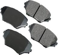 high-performance akebono brake pad set (act862) in sleek grey shade логотип