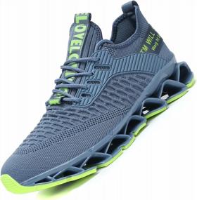 img 4 attached to Get Your Run On With Chopben Men'S Blade Shoes - Non-Slip, Fashionable & Breathable Sneakers!