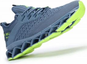 img 2 attached to Get Your Run On With Chopben Men'S Blade Shoes - Non-Slip, Fashionable & Breathable Sneakers!