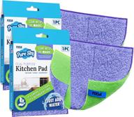 pure-sky ultra microfiber cooktop and countertop cleaning scrubbing pads: detergent-free solution for various surfaces - pack of 2 logo