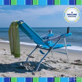 img 2 attached to 🏖️ Rio Beach 17" Extra High 4 Position Folding Beach Chair with Increased Height