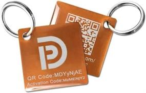 img 4 attached to Enhanced Pet Safety and Security with Lightweight QR Code Scannable Pet ID Tag: Amber Brown Edition