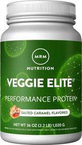 img 3 attached to Vegan Salted Caramel Protein With Digestive Enzymes: MRM Nutrition'S Veggie Elite Performance Plant-Based Protein, Gluten-Free And Packed With BCAAs For Optimal Results - 30 Servings