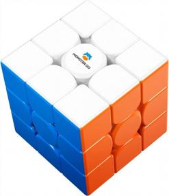 img 4 attached to Магнитная головоломка 3X3 EDU Speed ​​Cube без наклеек для начинающих детей - Monster Go MG 356 Educational Practices