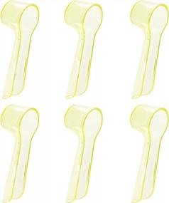 img 4 attached to 6 PCS Yellow Electric Toothbrush Replacement Heads Covers For Oral-B Travel Home Brush Protection