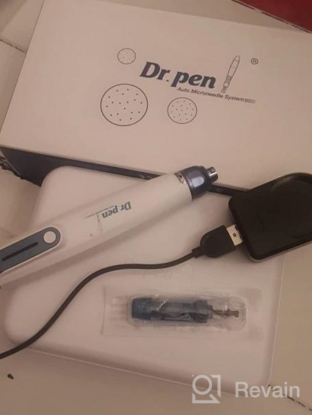 img 1 attached to Electric Microneedling Pen Professional Kit With 20 Replacement Cartridges And Storage Bag For Face And Body Home Use- Boost Collagen Production And Improve Skin Texture With Derma Pen. review by Ryan Huhn