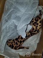 img 1 attached to Women'S Peep Toe Leopard Pumps - High Heels Stilettos With Ankle Strap For Party Dress Shoes review by Norlan Pippinmd