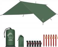grassman camping tarp, ultralight waterproof 10x10ft/10x12ft rain fly shelter, easy to setup camping tarp tent, perfect for backpacking, hiking, travel, outdoor adventures survival gears logo