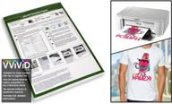 👕 inkjet printable iron-on transfer paper sheets - vvivid 8.5" x 11" - pack of 5 logo