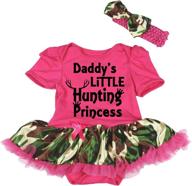 petitebella daddy's little hunting princess baby dress nb 18m logo