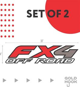 img 3 attached to 🚚 FX4 Off Road Decal Sticker for F150 F350 F250 Super Duty Truck Bedside - Replacement, Die-Cut (Peel & Stick)