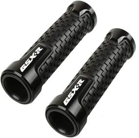 img 4 attached to 🏍️ Premium Motorcycle Non Slip Handlebar Grips 7/8" 22mm Rubber Handle Grips for Suzuki GSXR 600 750 1000 (Black) - Enhanced Grip and Comfort