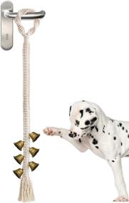 img 4 attached to 🔔 XREE Dog Doorbell for Potty Training - Durable Rope Bells to Signal Dogs to Go Outside