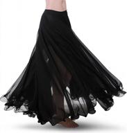 get ready to shake and groove in style with royal smeela's solid color chiffon belly dance skirt for women logo