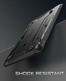 img 1 attached to 2021 Galaxy Tab S7 FE 12,4-дюймовый чехол серии Poetic Revolution с держателем S Pen, противоударной защитой и подставкой - черный