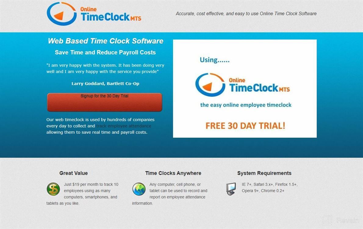 img 1 attached to TimeClock MTS review by Seth Singh