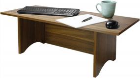 img 4 attached to Walnut Finish Portable Writing Desk