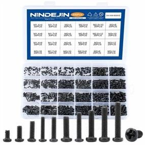 img 4 attached to NINDEJIN 650Pcs Laptop Screws Kit, Replacement Computer Notebook Miniature Screws, M1.4 M1.7 M2 M2.5 M3 Laptop Motherboard Round Pan Head Phillips Screws Set For Toshiba DELL Sony IBM HP Samsung Asus