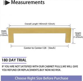 img 3 attached to Upgrade Your Cabinets With Homdiy'S 30 Pack Of 5 Inch Brushed Brass Cabinet Handles: Perfect For Cupboards And Drawers With 5'' Hole Centers
