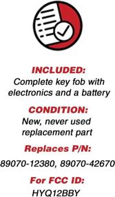 img 2 attached to KeylessOption HYQ12BBY Keyless Entry Car Remote Control Key Fob Replacement