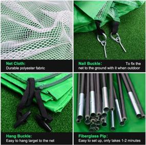 img 1 attached to Improve Your Golf Skills With Sinolodo'S Targeted Hitting Net - Perfect For Backyard Practice And Outdoor Sports!
