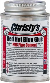 img 1 attached to Strong & Quick: Christy'S Red Hot Blue Glue PVC Cement - Low-VOC, 1/4 Pint (4 Fl Oz)