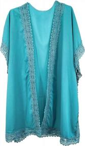 img 1 attached to Lace V-Neck Crochet Beach Kimono: I2CRAZY Women'S Swimsuit Cover Up For Pool Or Ocean