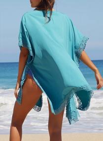 img 2 attached to Lace V-Neck Crochet Beach Kimono: I2CRAZY Women'S Swimsuit Cover Up For Pool Or Ocean