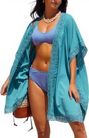 img 4 attached to Lace V-Neck Crochet Beach Kimono: I2CRAZY Women'S Swimsuit Cover Up For Pool Or Ocean