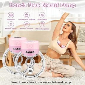 img 1 attached to Wearable Breastpump Portable Breastfeeding Rechargeable Feeding -- Breastfeeding