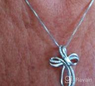 img 1 attached to 🔒 Sterling Silver Infinity Cross Pendant Necklace 18" - A Timeless Symbol of Faith and Endless Love from POPLYKE review by Brandon Bullard