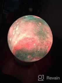 img 8 attached to 3D Galaxy Ball Moon Lamp - 16 цветов Moonlight Globe Luna Night Light с подставкой Пульт дистанционного управления и сенсорным управлением Night Light Декор для спальни для детей, девочек, мальчиков, женщин, подарки (Марс)