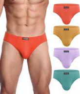 wirarpa men's underwear multipack: modal microfiber briefs with no fly covered waistband for a silky touch! логотип