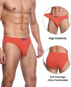 img 3 attached to Wirarpa Men'S Underwear Multipack: Modal Microfiber Briefs With No Fly Covered Waistband For A Silky Touch!