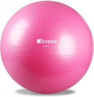 kevenz yoga ball, extra thick exercise ball, balance ball for pilates,birthing, gym and home training, anti-burst, max supports 2200lbs, with quick pump logo