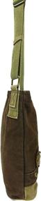 img 1 attached to Canvas Crossbody Handbag by Chala: Stylish Messenger Women's Bag with Wallet Compartment