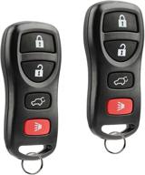 🔑 keyless entry remote set for nissan armada/infiniti qx56 2004-2008 (kbrastu15) - set of 2 logo