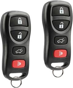 img 1 attached to 🔑 Keyless Entry Remote Set for Nissan Armada/Infiniti QX56 2004-2008 (KBRASTU15) - Set of 2