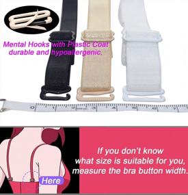 img 2 attached to Upgrade Your Bras With DoHope Shoulder Straps: Adjustable, Elastic, And Removable In Multiple Colors
