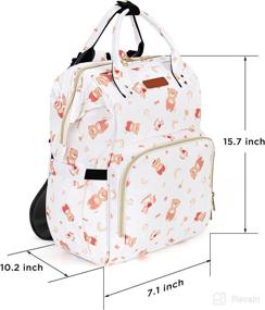 img 2 attached to Backpack Waterproof Leather Changing Station Diapering - Diaper Bags