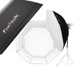 fotodiox pro octagon softbox 60" - the ultimate lighting solution for broncolor (impact) and visatec strobe lights with octbox, speed ring, and soft box logo