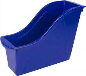 img 3 attached to Organize Your Space With Storex Small Book Bin 6-Pack In Blue For Home, Office & Classroom Use
