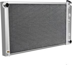 img 1 attached to 🚗 CoolingSky 62MM 4 Row Aluminum Radiator - Perfect Fit for 70-89 GM Chevrolet/Buick/GMC Models: Chevelle, El Camino, C/K Series Pickup, Impala Cutlass