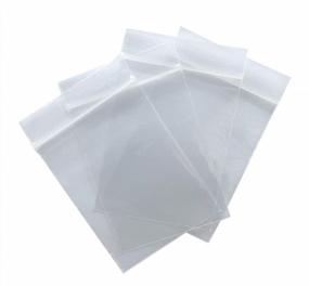 img 4 attached to 100 Pack 1.5X2 Inch 2 Mil Resealable Zipper Plastic Storage Poly Bags