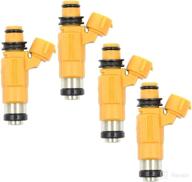 🚤 autokay 4pcs cdh275 fuel injectors compatible with marine yamaha f150 outboard four stroke mitsubishi logo